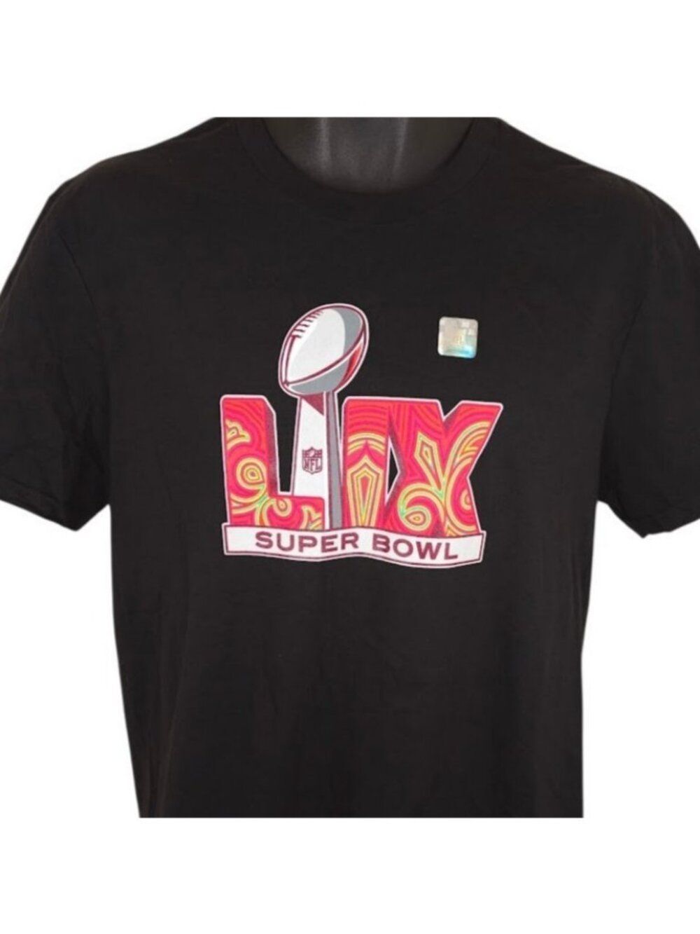 Super Bowl LIX T Shirt Mens Size Medium Black 2025 New Orleans Eagles Vs Chiefs